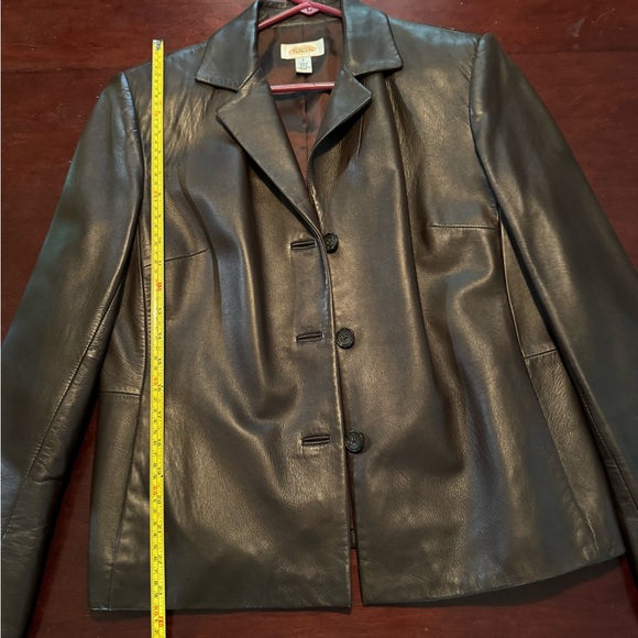 Talbots Leather Jacket - Picture 4 of 9